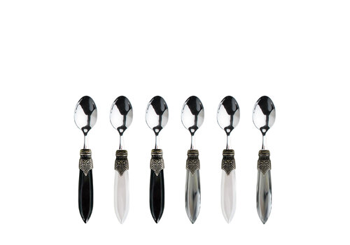 Murano Murano Cuillères à Expresso – « Mélange de Loft » (Lot de 6)