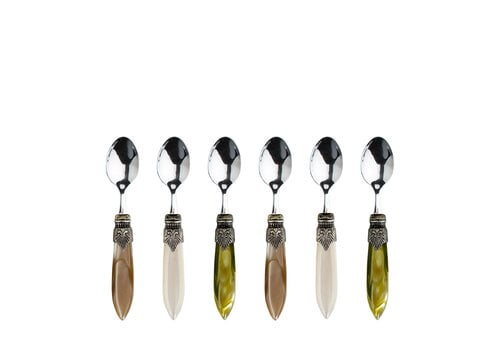 Murano Murano Espresso Spoons – 'Meadow Mix' (Set of 6)