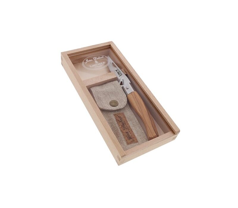 SL2601 Laguiole Classic Zakmes Olijfhout met etui