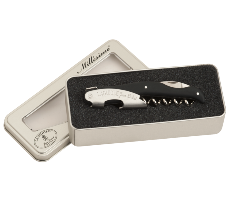 SL2604 Laguiole Sommelier Millesime  zwart 'soft touch'