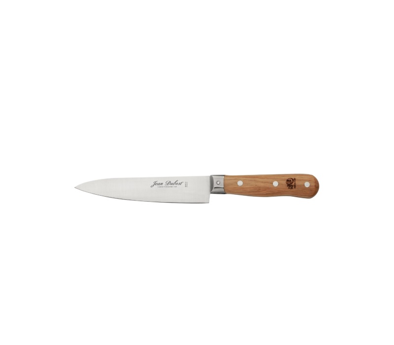 SL2609 Jean Dubost 4 Kitchen Knives Oak in Leather Case
