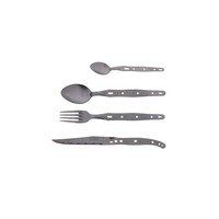 SL2610 Jean Dubost Laguiole Coffret de couverts 24 pièces pour camping/pique-nique/barbecue en coffret bois