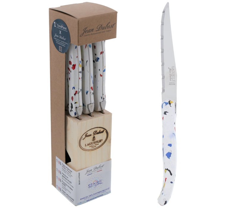 SL2630 Jean Dubost CIRCO Set of 6 Steak knives in block ECO