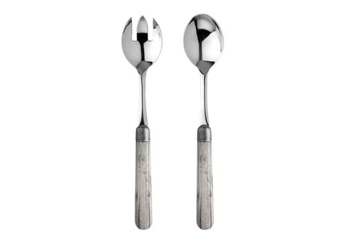 Kom Amsterdam Antique Wood Salad Servers Birch Wood