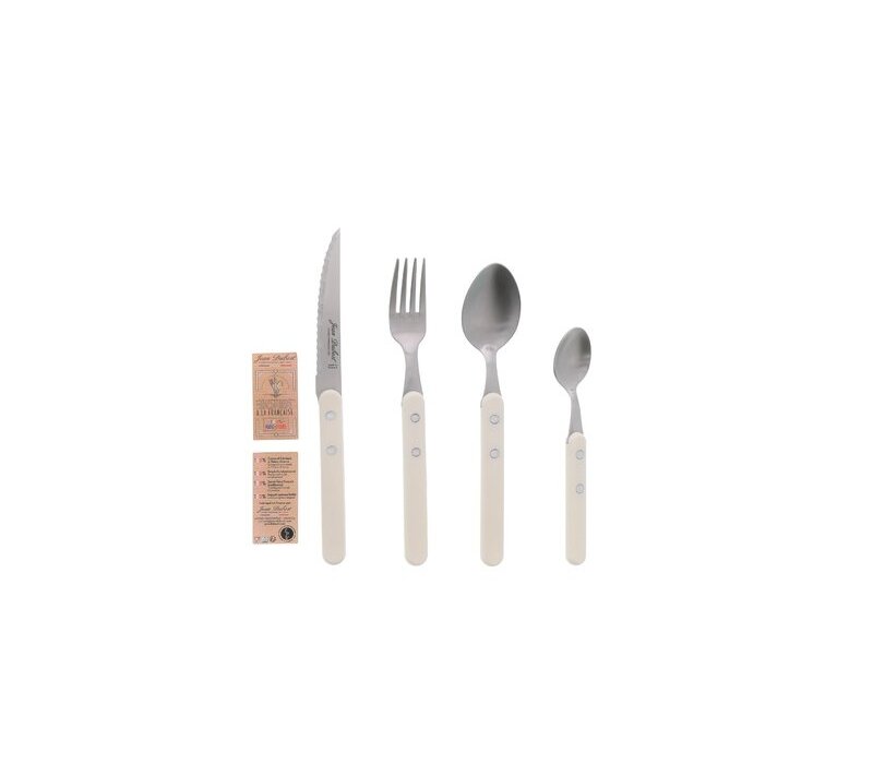 Laguiole Bistrot 24-teiliges Besteckset weiß