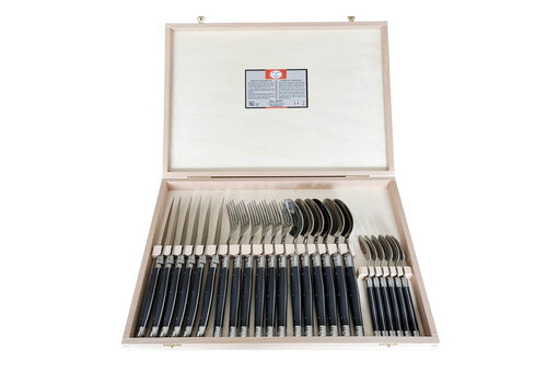 Laguiole Laguiole Exclusive Couverts 24 pièces Sea Smoke