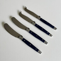Laguiole Premium 2 Botermesjes & 2 Kaasmesjes Blauw