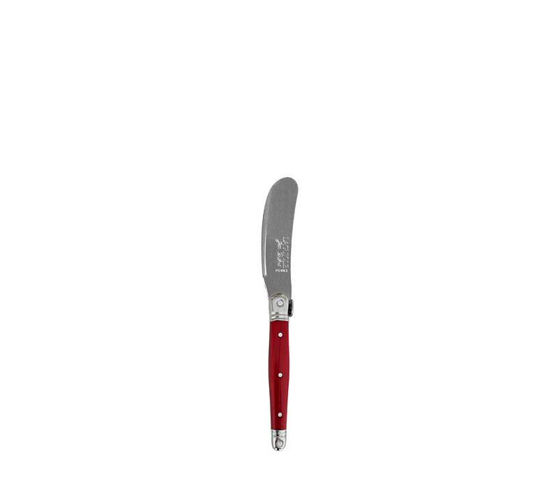 Laguiole Premium 4 Couteaux à Beurre Rouge en Coffret