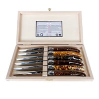 Laguiole Premium 6 Steakmessen Schildpadpatroon