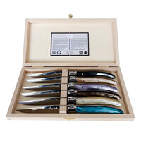 Laguiole Premium 6 Steak Knives Ocean