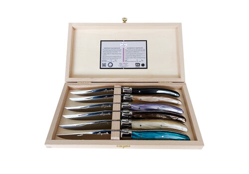 Laguiole Laguiole Premium 6 Steakmessen Oceaan