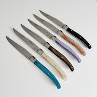 Laguiole Premium 6 Steakmesser Ozean