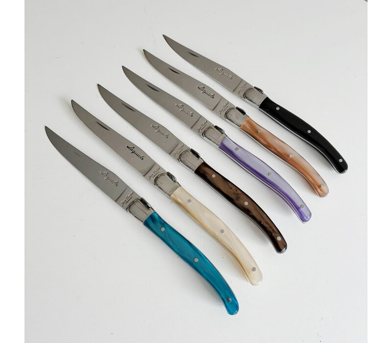 Laguiole Premium 6 Steakmessen Oceaan