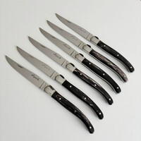 Laguiole Premium 6 Steak knives Buffalo horn