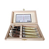 Laguiole Laguiole Premium 2 Butter Knives & 2 Cheese Knives Light Horn Effect