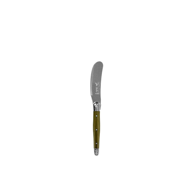 Laguiole Premium 4 Couteaux à Beurre Vert Olive en Coffret