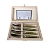Laguiole Laguiole Premium 2 Buttermesser & 2 Käsemesser Olivgrün