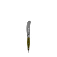 Laguiole Premium 2 Butter Knives & 2 Cheese Knives Olive Green