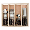 Murano Murano Dinerbestek (24-delig) – Voor 6 Personen – Schildpad Patroon in Houten Kist | Italiaans Design