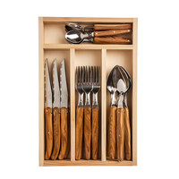 Laguiole Classic Cutlery set 32-piece Olive Wood