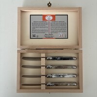 Laguiole Premium 4 Small Butter Knives Marble Mix