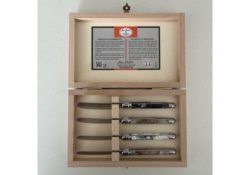 Laguiole Laguiole Premium 4 Petits Couteaux à Beurre Mélange Marbré