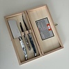 Laguiole Laguiole Premium 3 Couteaux à Fromage Mélange Marbré