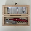 Laguiole Laguiole Kellnermesser in Holz Geschenkbox– 100% Hergestellt in Frankreich | Rot