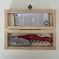 Laguiole Kellnermesser in Holz Geschenkbox– 100% Hergestellt in Frankreich | Rot