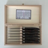 Laguiole 6 Classic Steakmesser Schildkröte Imitat in Holzbox