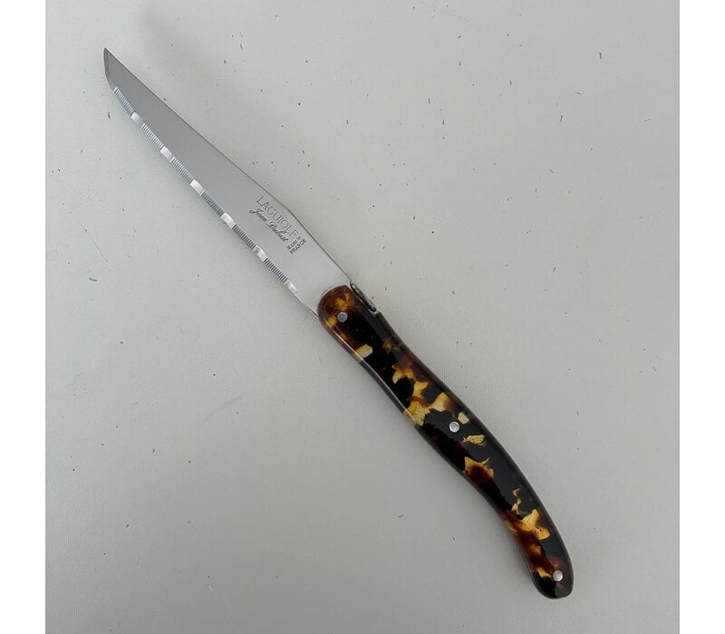 Laguiole 6 Classic Steakmesser Schildkröte Imitat in Holzbox
