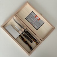 Laguiole Premium 3 Cheese Knives Turtle Look