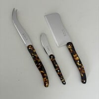Laguiole Premium 3 Käsemesser Schildkröte Imitat