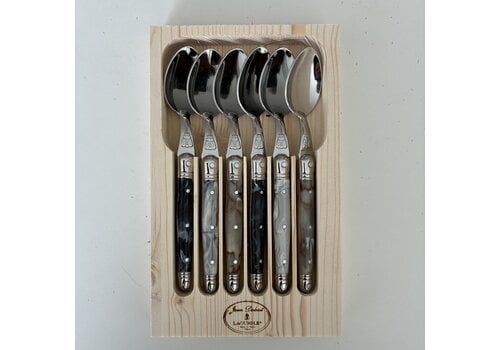 Laguiole Laguiole Classic 6 Kleine Lepeltjes Marmer Mix