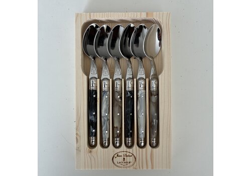 Laguiole Laguiole Classic 6 Small Spoons Marble Mix