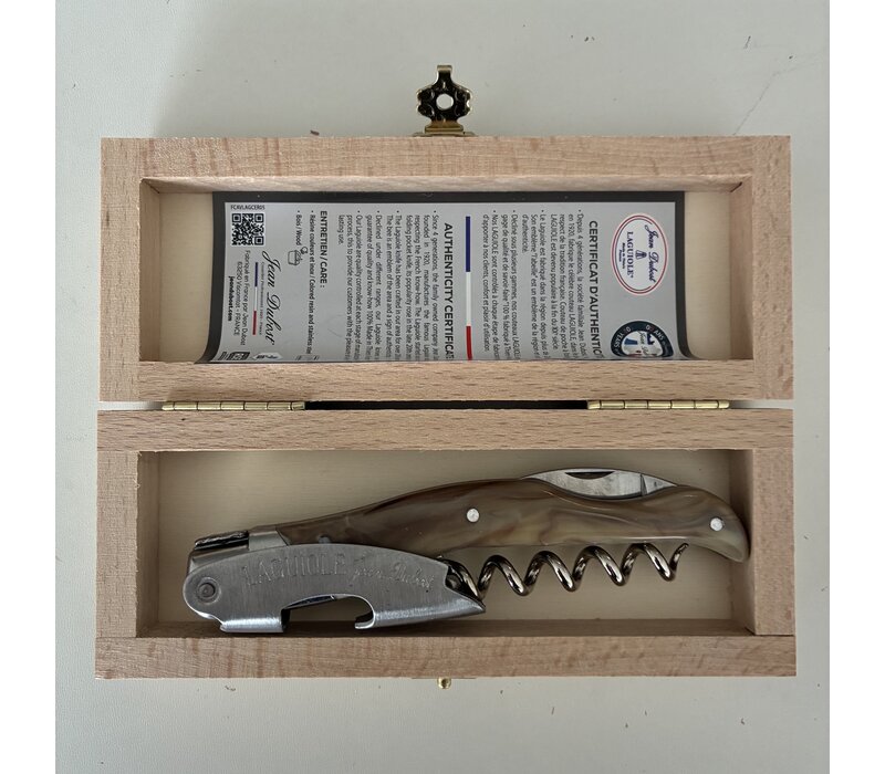 Couteau Sommelier Laguiole dans Boîte Cadeau en Bois – Fabriqué à 100% en France | Marbre Foncé