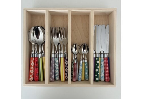 Kom Amsterdam Multi Colour 24-delige bestekset gemixte decors