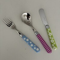Multi Colour 3-piece Children's Cutlery Set