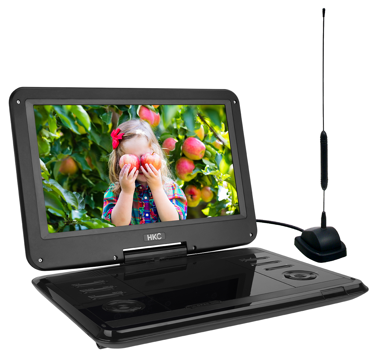 D12HBDT 12inch portable DVD player with built-in TV tuner | HKC-eu