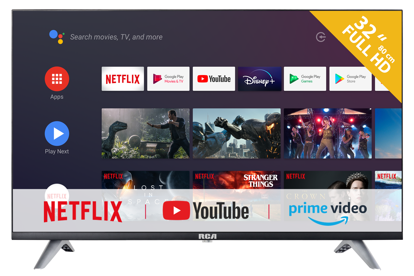 Stout Charlotte Bronte Magistraat RCA RS32F3-EU 32 inch HD Android Smart LED TV met Google Assistant | HKC  Europe B.V.