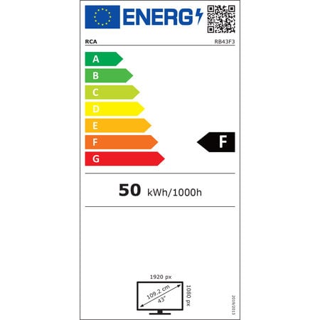 RCA RB43F3 43 inch Full HD LED TV with HDMI/USB connection