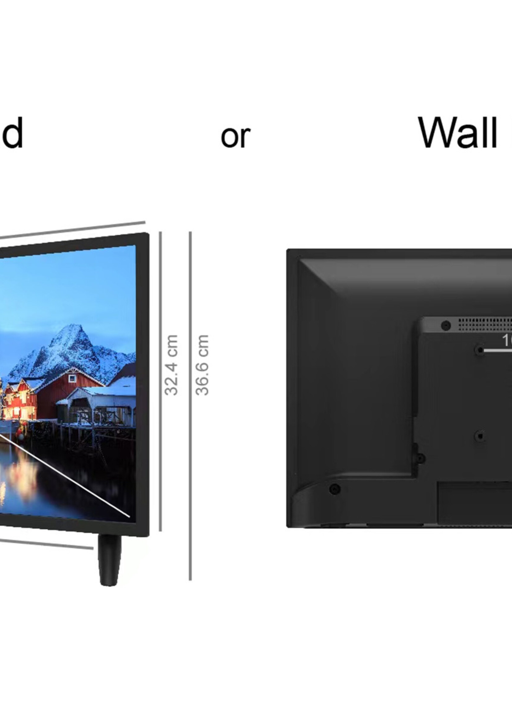 HKC HKC 24F1D-A2EU LED HD TV 24 inch (Triple Tuner, CI+, HDMI, USB)