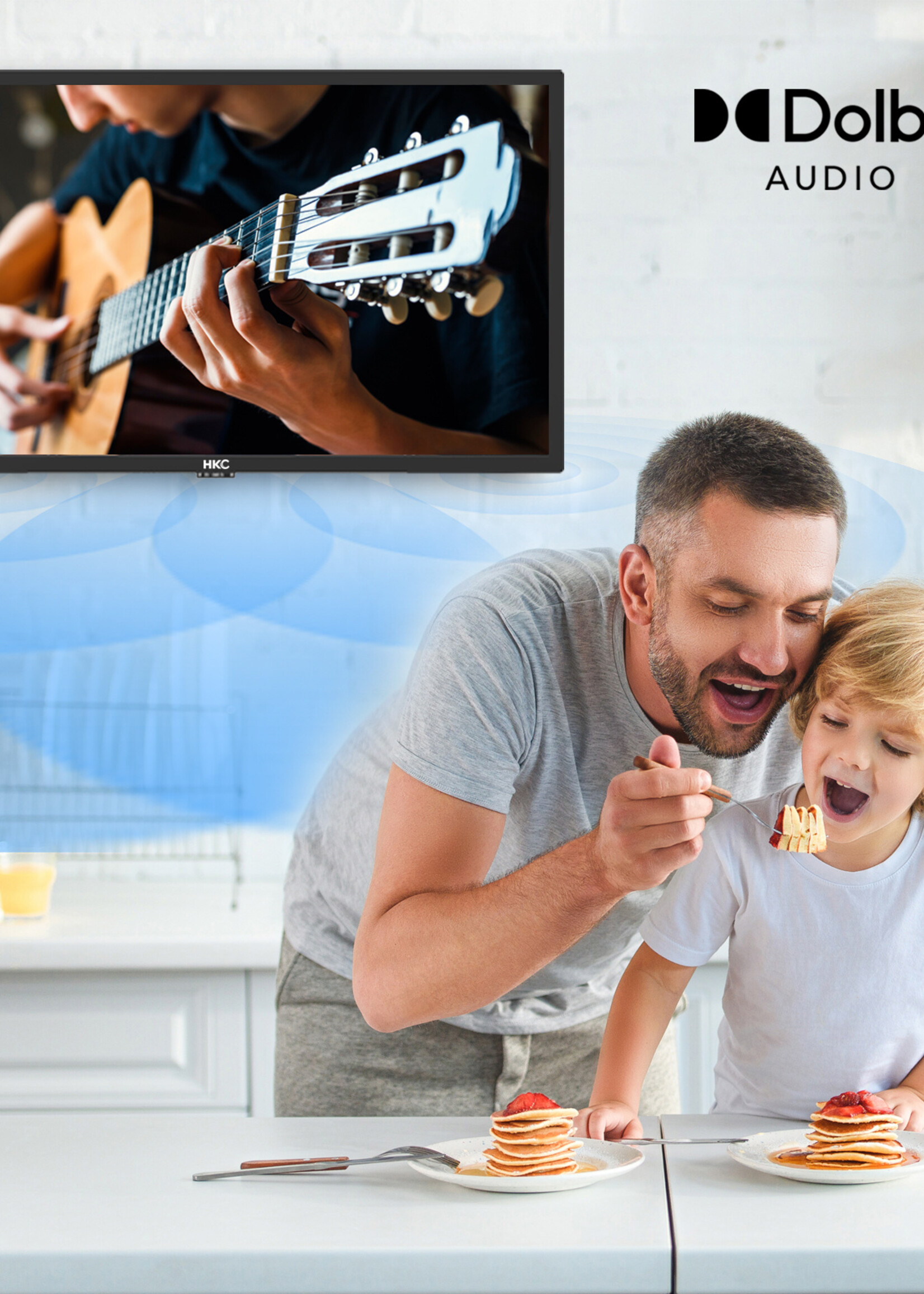 HKC HKC 24F1D-A2EU LED HD TV 24 inch (Triple Tuner, CI+, HDMI, USB)