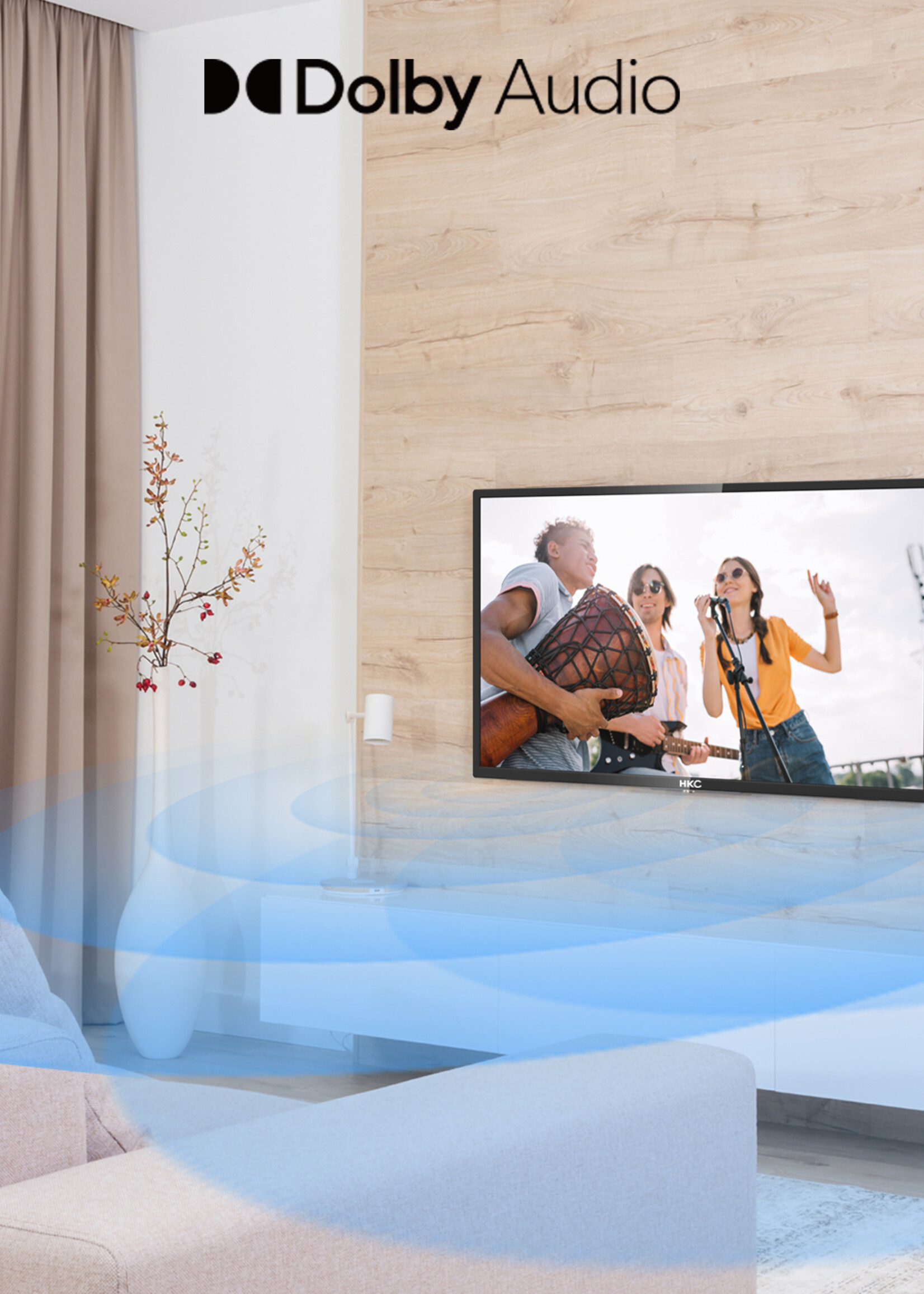 HKC HKC 32D1-H2EU LED-tv 32 inch (Triple Tuner/CI+/2x HDMI/USB)