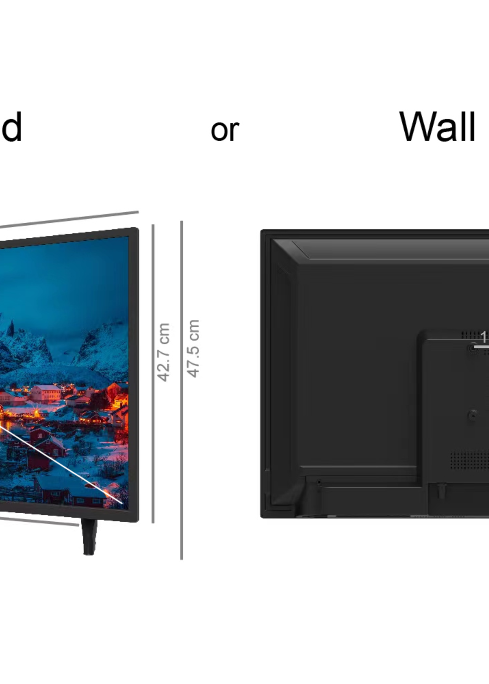 HKC HKC 32D1-H2EU LED-tv 32 inch (Triple Tuner/CI+/2x HDMI/USB)