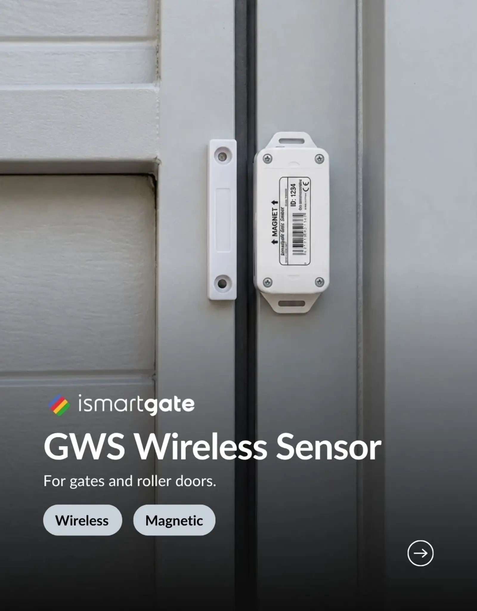 Ismartgate Draadloze magnetische sensor (hekken)