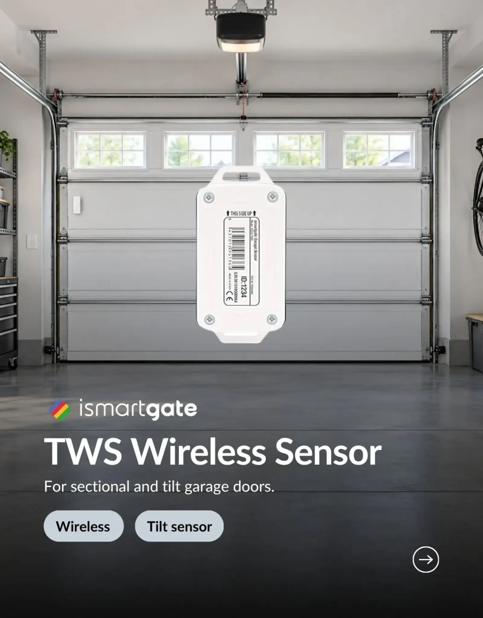Ismartgate Draadloze tilt sensor (deuren)