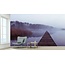 Walldesign56 Selbstklebende Fototapete angepasst - Gerüst im Nebel