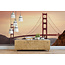 Walldesign56 Selbstklebende Fototapete angepasst - Golden Gate Bridge America