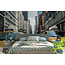Walldesign56 Selbstklebende Fototapete angepasst - Taxi America 2